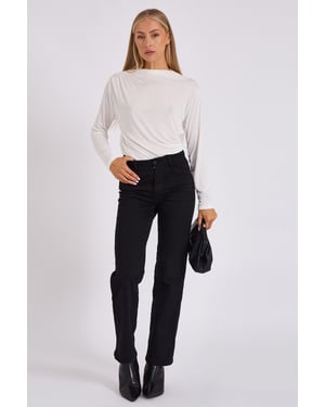 Vit Diamante Stud Cowl Front Bodysuit