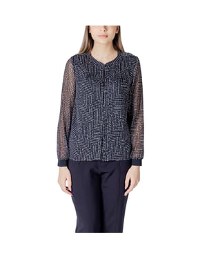 Geometrische Print Blouse Met Lange Mouwen