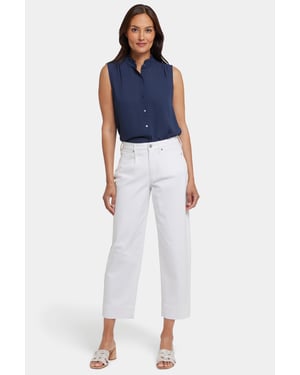 Ballon Enkel Jeans Met Hoge Taille | Optisch Wit