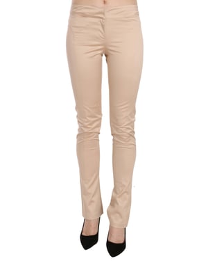 Just Cavalli Pan70328 Beige Slimfit Broek