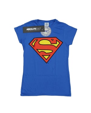 DC Comics Womens/Ladies Superman Logo Cotton T-Shirt (Royal Blue)