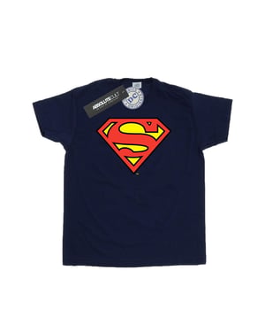 DC Comics Mens Superman Logo T-Shirt (Navy Blue)