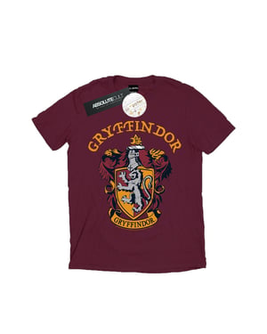 Harry Potter Jongens T-shirt Gryffindor Crest (Bourgondië)