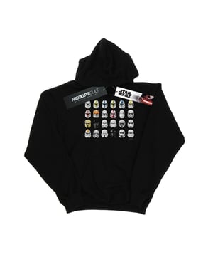 Star Wars Trooper Helmets-hoodie för herrar (Svart)