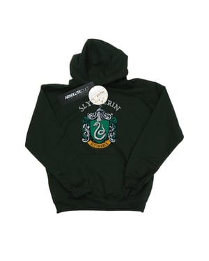 Harry Potter Jongens Slytherin Crest Hoodie (Bosgroen)