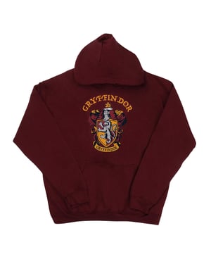 Harry Potter Jongens Gryffindor Crest Hoodie (Bourgondië)