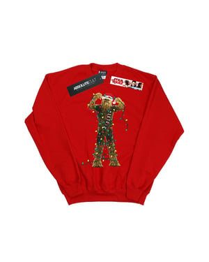 Star Wars Jongens Chewbacca Kerstverlichting Sweatshirt (Rood)
