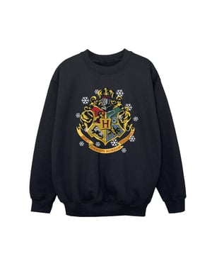 Harry Potter Sweatshirt met kerstmotief voor jongens (Zwart)