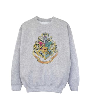 Harry Potter Meisjes Zweinstein Huizen Katoenen Sweatshirt (Sportgrijs)