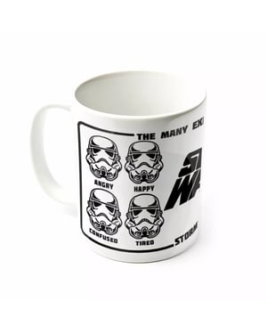 Star Wars Uttryck av en Stormtrooper Mug (Vit/Svart)