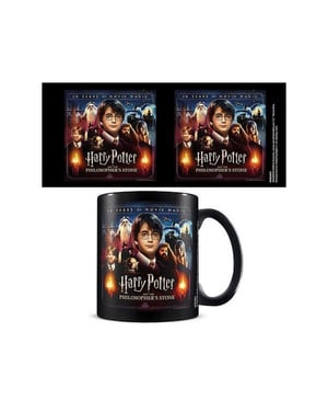 Harry Potter 20 år av filmtrolleri mugg (Svart/Multicoloured)