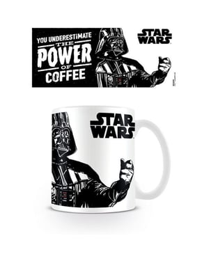 Star Wars Kraften i kaffemuggen (Vit/Svart)