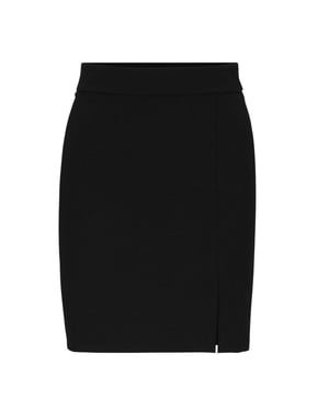 Hugo Boss Rovani enfärgad minikjol, dam/dam (Svart)