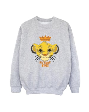 Disney Jongens The Lion King Toekomstige Koning Sweatshirt (Sportgrijs)