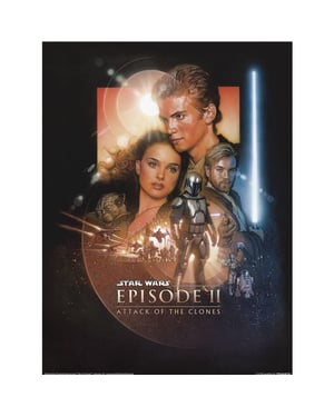 Star Wars Aflevering II afdrukken (Veelkleurig)