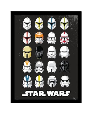 Star Wars Helm Trooper ingelijste poster (Zwart/Multikleurig)