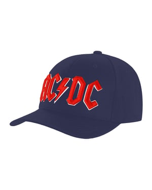 AC/DC Baseballcap met logo voor volwassenen (Marineblauw)