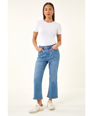 Petite Bootcut Cropped Jeans
