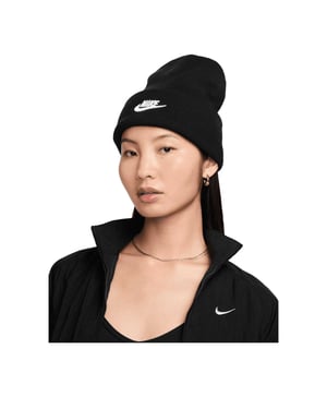 Nike Unisex Volwassen Futura Peak Beanie (Zwart/Wit)