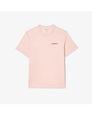 Lacoste Heren Valentijns Lounge T-Shirt (Roze)