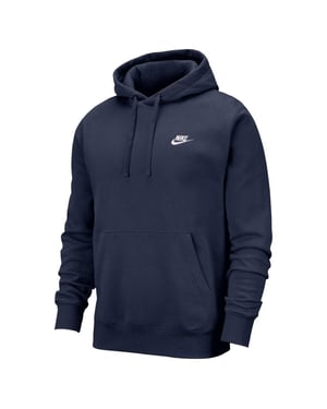Nike Unisex Adult Sportswear Club Hoodie (Midnight Navy/White)