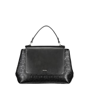 Monogram Schoudertas Zwarte Leren Handtas