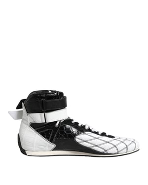 Hoge leren sneakers