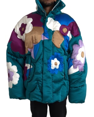 Bloemenprint Pufferjack Oversized Stijl