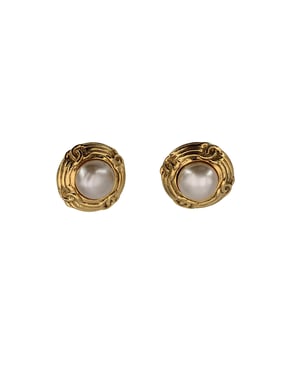Chanel Vintage metalen oorbellen