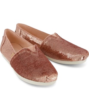 TOMS Alpargata Sequins Textile Women's Rose Espadrilles