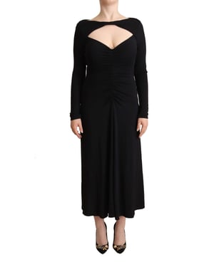 Pinko Lange Mouwen Jersey Midi Jurk Aline