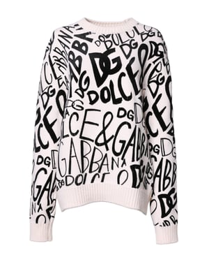 Dolce Gabbana Logo Gebreide Trui