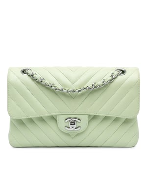 Chanel 19 Mini Flap Bag Pale Green Lambskin