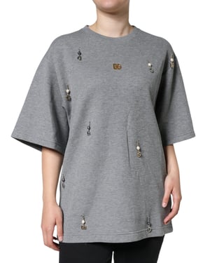 Dolce Gabbana Tsh84630 Grijze T-shirt