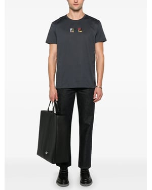 Triple FF Logo T-Shirt in Navy