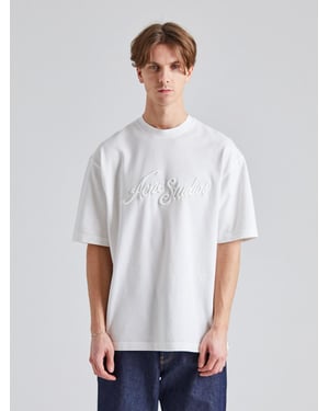 Embroidered Logo T-Shirt in White