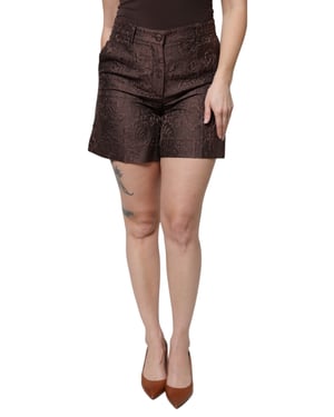 Floral Brocade Shorts