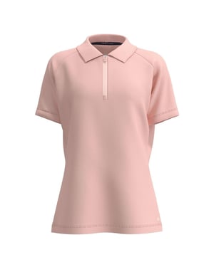 Forelson Womens/Ladies Blockley Zip Neck Polo Shirt (Pink)
