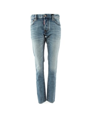 Dsquared2 Slim Jean Blå Denimbyxor