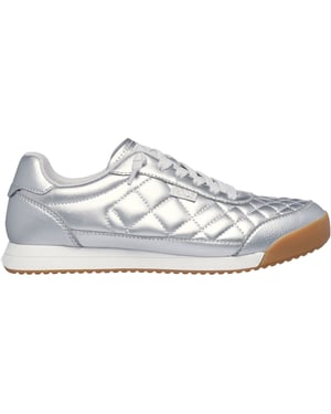 Skechers BOBS Billie Wild Comfort Polyurethaan Dames Zilveren Sneakers