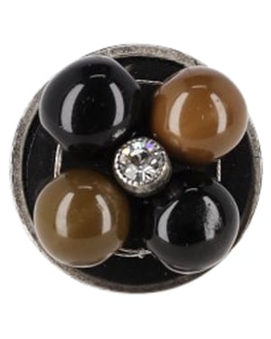Chloé Embellished Ring in Silver Metal