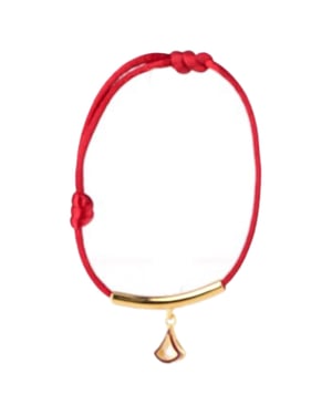 Bvlgari Divas’ Dream Bracelet in Red Cotton