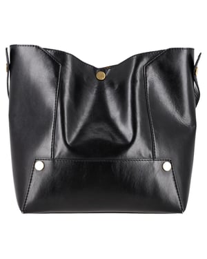 Stella McCartne Popper Tote Bag in zwart imitatieleer