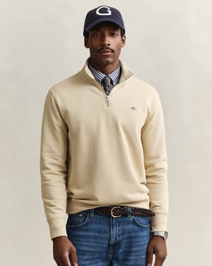 Regular Fit Sweatshirt in Ivory