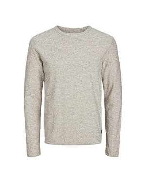 Jack & Jones Pullover Knit Crew Neck Beige