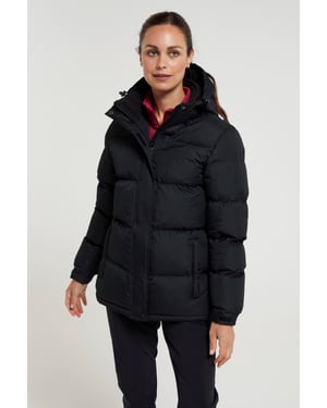 'Snow' Women's Padded Jacket Water Resistant Full Zip Warm Cosy Coat Black