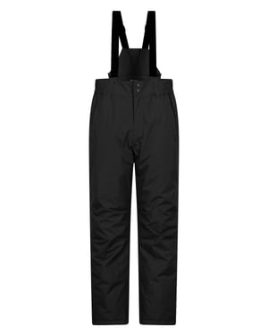 'Dusk' Men's Short Ski Pants Warm Insulated Snowproof Winter Salopettes Trouser Black