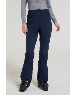 'Avalanche' Women's Ski Pants High Waist Warm Insulated Snow Proof Winter Trouser Dark Blue