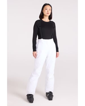 'Moon' Women's Ski Pants Warm Insulated Snow Proof Elastic Waist Winter Trouser White