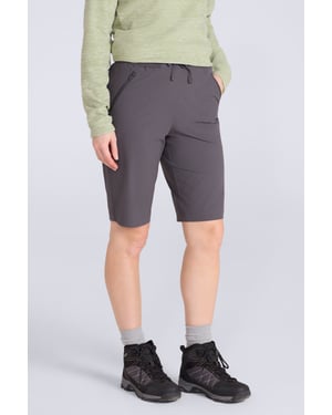 'Explorer' Women's Long Shorts Quick Dry Walking Active Adventure Bottoms Dark Grey